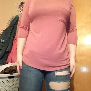 Mugabe pink midsleeve shirt